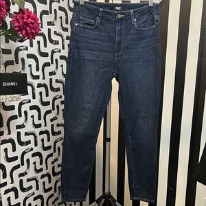 PAIGE Men's Dark Blue Skinny Jeans